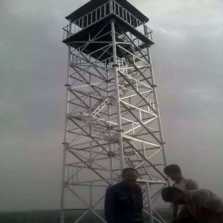 建筑草原监控塔镀锌钢结构兆宇防火监控铁塔瞭望景观塔