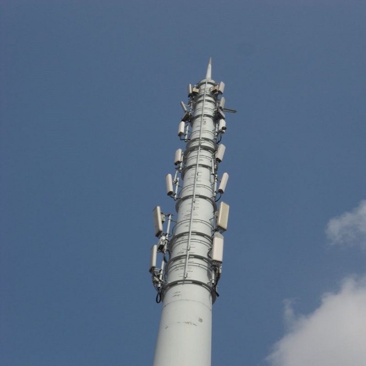 信号塔楼顶信号抱杆兆宇5G基站移动信号铁塔