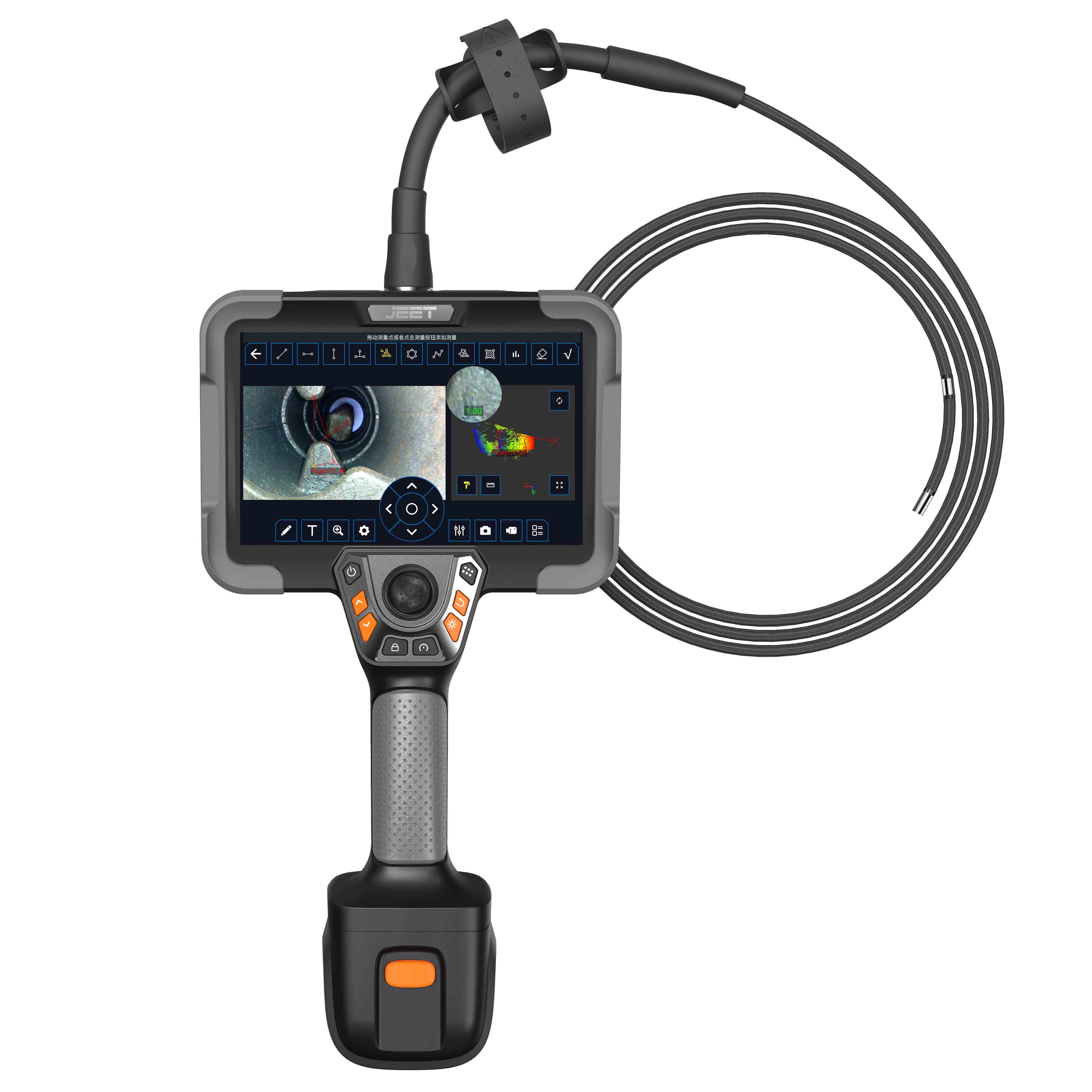 杰泰 BX建筑工程灌浆饱和度检测三维测量内窥镜