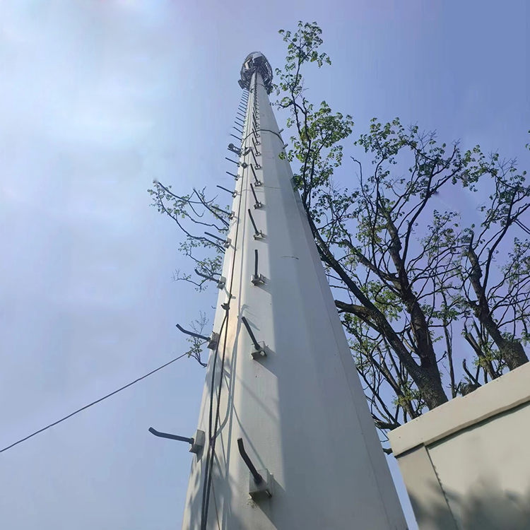 钢结构快装5G信号塔兆宇信号发射单管通信铁塔