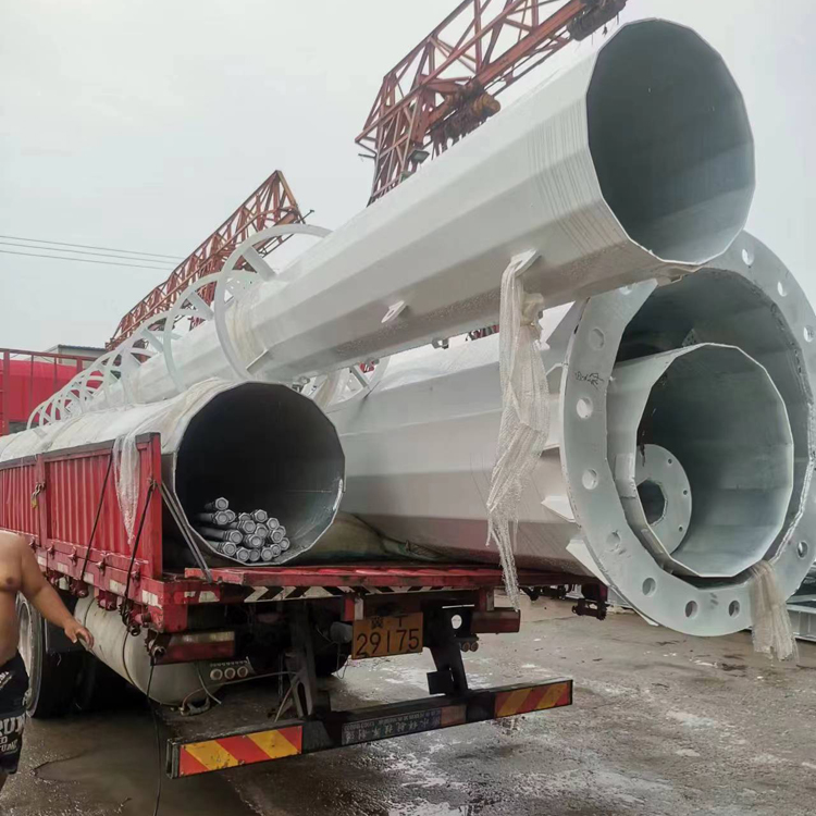 兆宇定制 通讯单管塔 5g信号塔 美化独管塔 快装塔加工