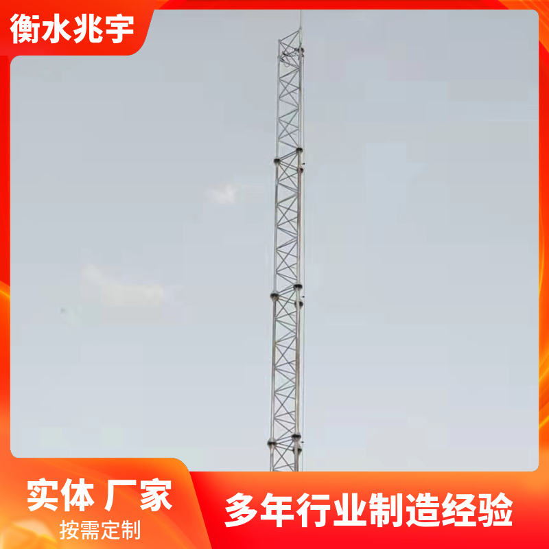 楼顶避雷针塔接闪杆塔兆宇独立接闪器热镀锌避雷塔