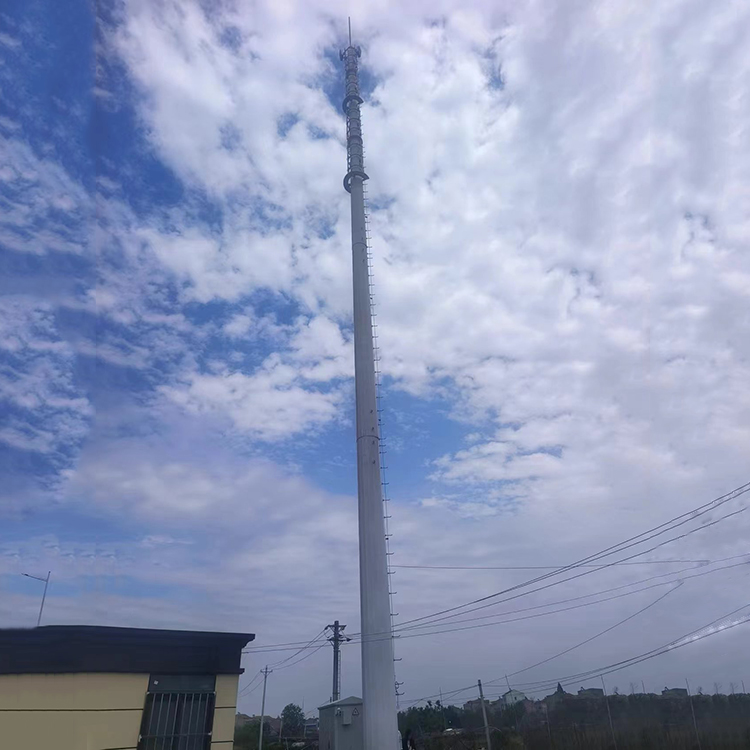 通讯信号塔镀锌钢结构兆宇单管角钢信号铁塔