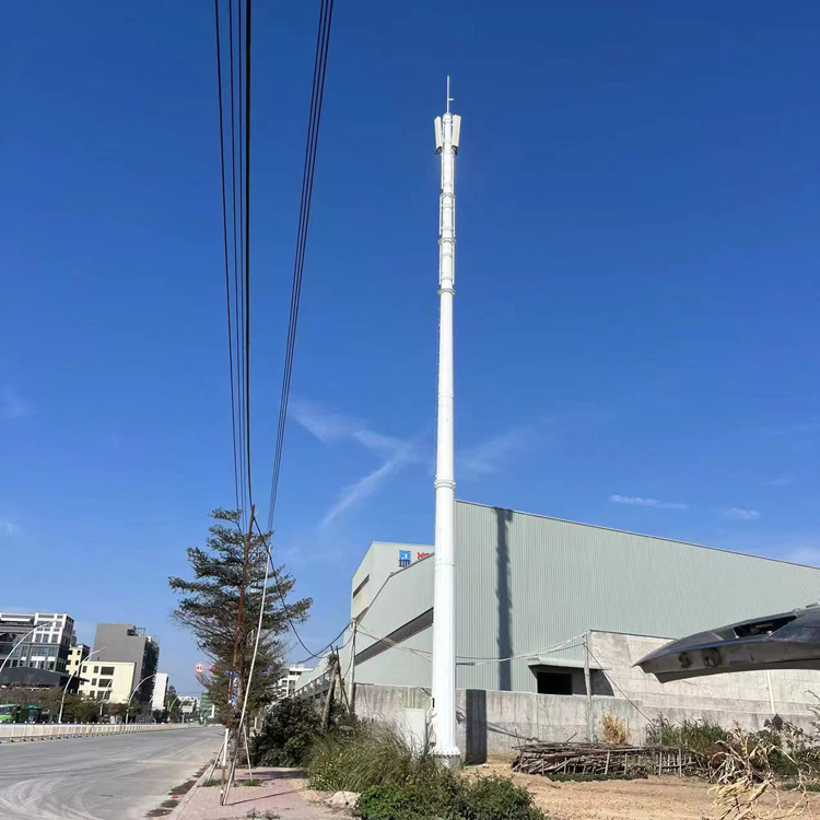 无线传输通信塔 热镀锌单管通讯塔 移动联通电信通讯铁塔