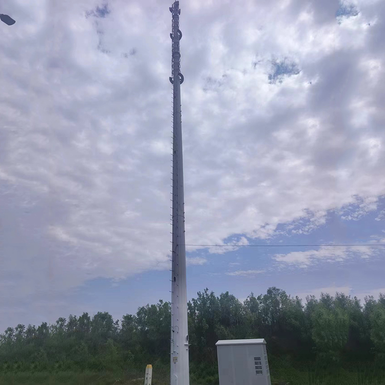 基站移动单管信号塔兆宇热镀锌独管通讯杆塔