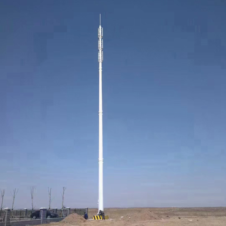 通信接收单管塔镀锌通信塔 三管通讯塔通信杆塔基站电信塔