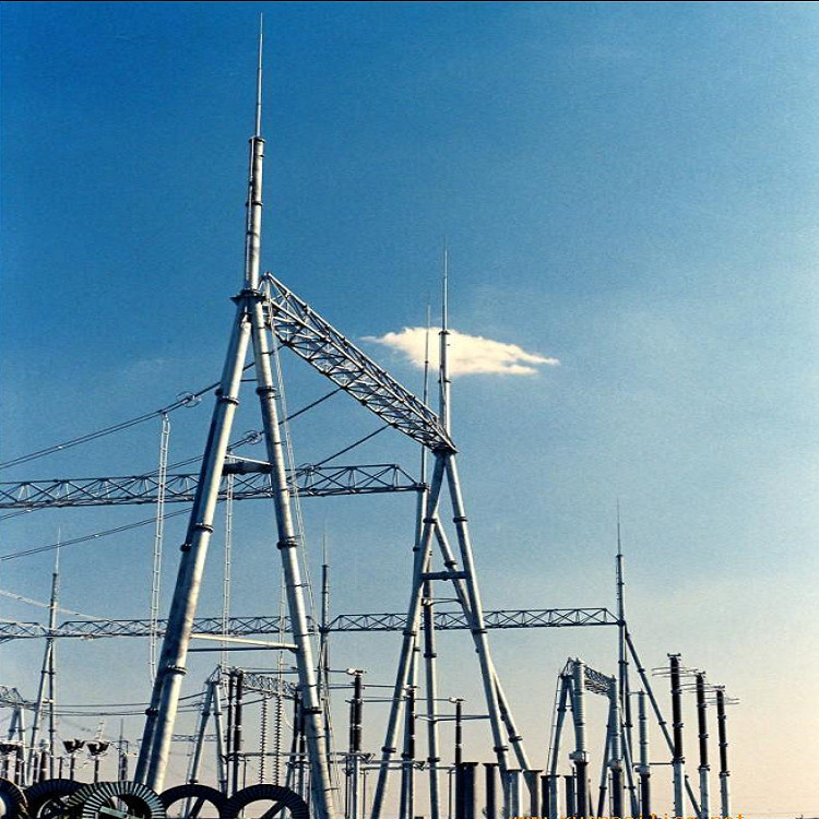 钢结构升压站电力架构 兆宇 角钢电力塔电力杆变电站构架