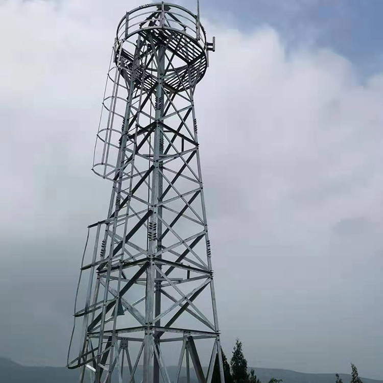 防火监控景区观光瞭望塔 角钢监控塔 防火瞭望用铁塔