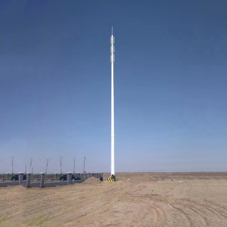 移动基站 通讯一体化基站单管塔通讯塔5G信号塔厂家