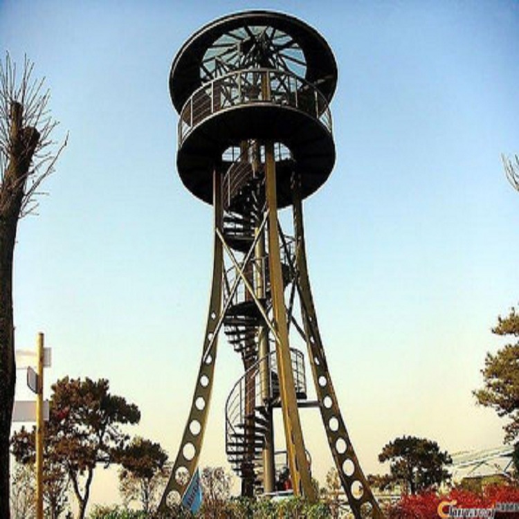 远程监控瞭望塔兆宇热镀锌钢结构监测瞭望铁塔