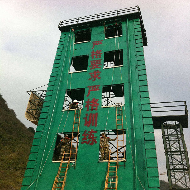 攀岩竖井训练塔兆宇双窗训练攀爬塔角钢消防训练铁塔