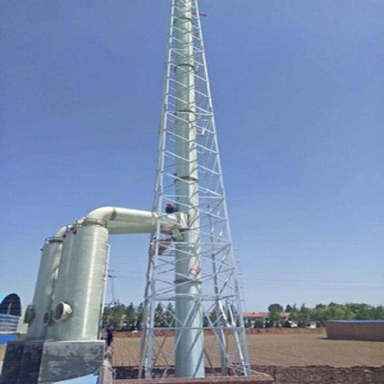 兆宇供应玻璃钢烟筒塔架 火炬塔 支撑塔 经久耐用 可定制