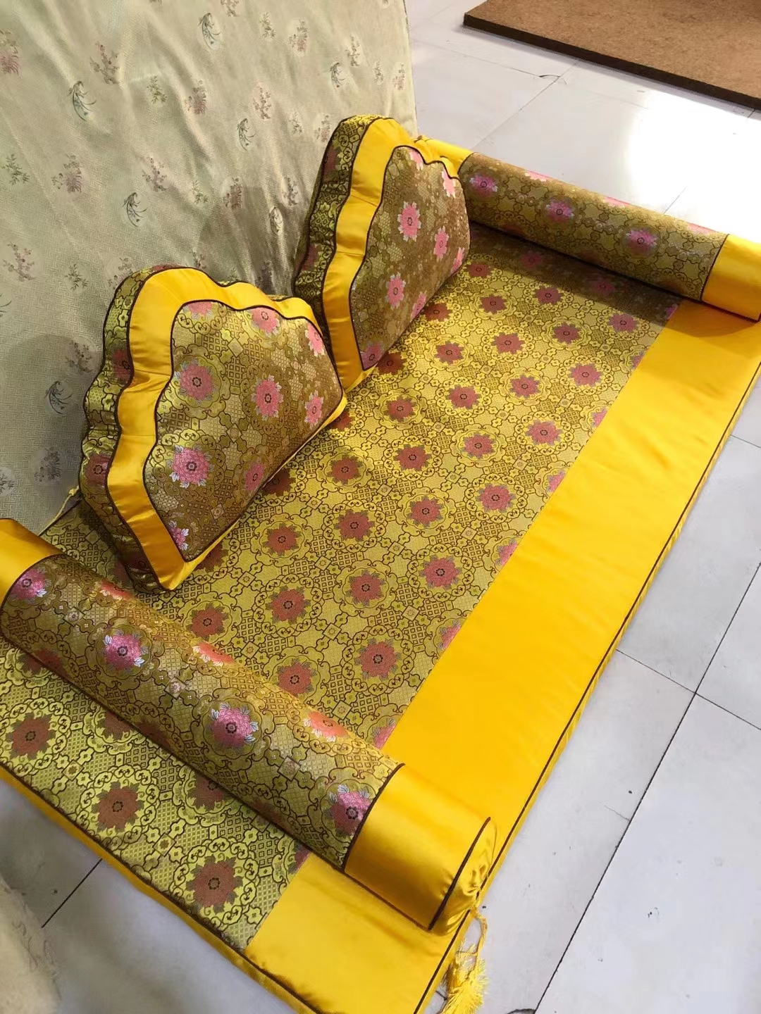 中式坐垫 防滑座椅 高密度海绵 持久耐用 鑫艺诚