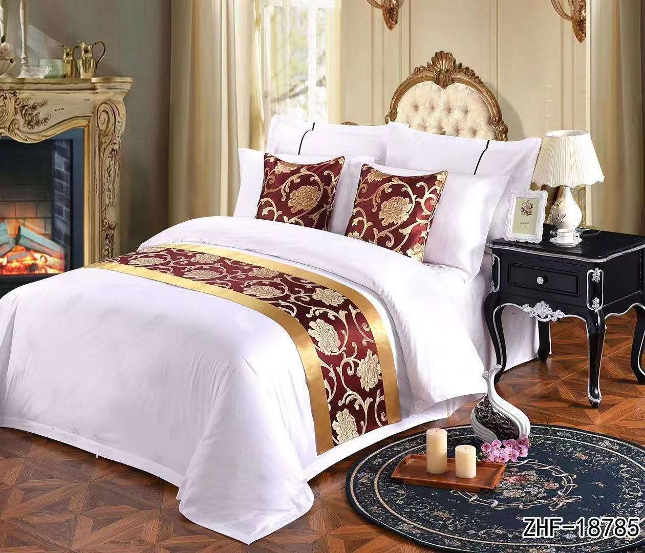 酒店纯棉布草床单被罩床上用品 鑫艺诚设计制作 60*60贡缎