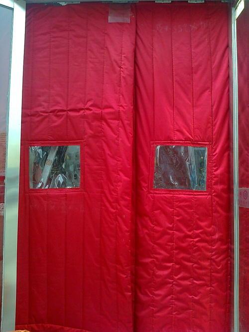 磁力自吸保温棉门帘 冬季加厚保温保暖 带透视窗 鑫艺诚