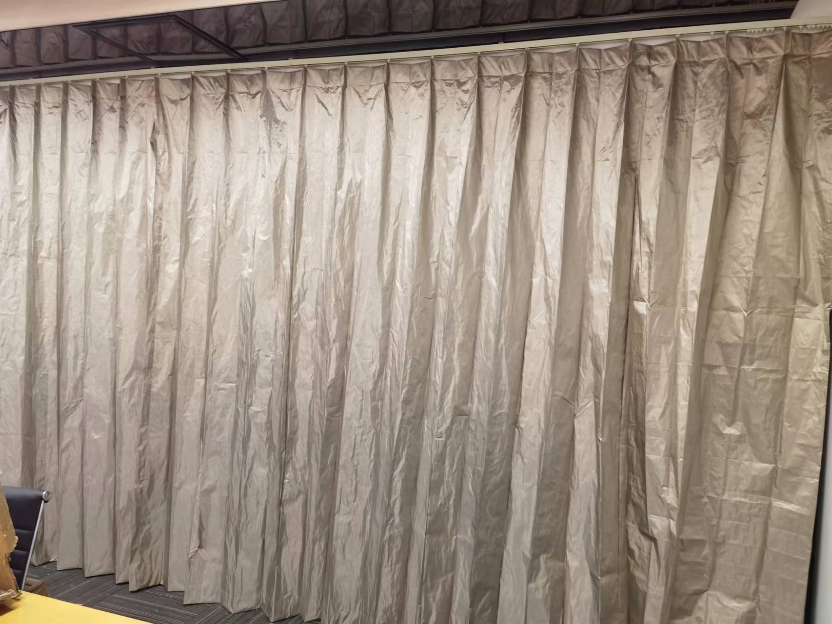 电磁屏蔽窗帘 垂感好全遮光 保密档案室机关单位机房专用 鑫艺诚