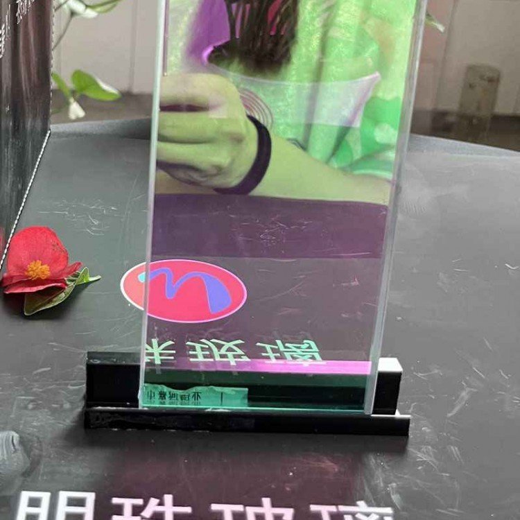 双层夹丝玻璃金属丝磨砂夹娟钢化玻璃酒店艺术玻璃隔断墙定制