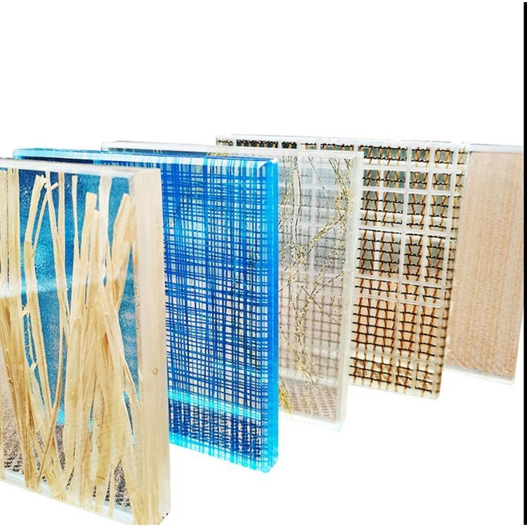 新中式背景墙 长安玻璃幕墙效果图 厚度可选 支持定制智能镜千层镜厂