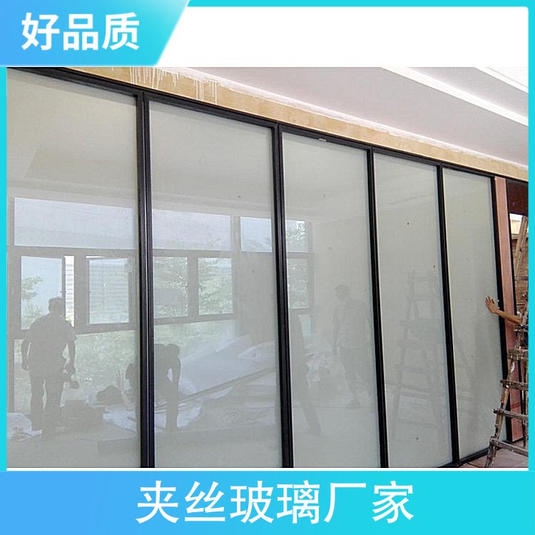 夹丝玻璃厂家 厚度6+6 纯度85 熔点500 特点安全抗冲击