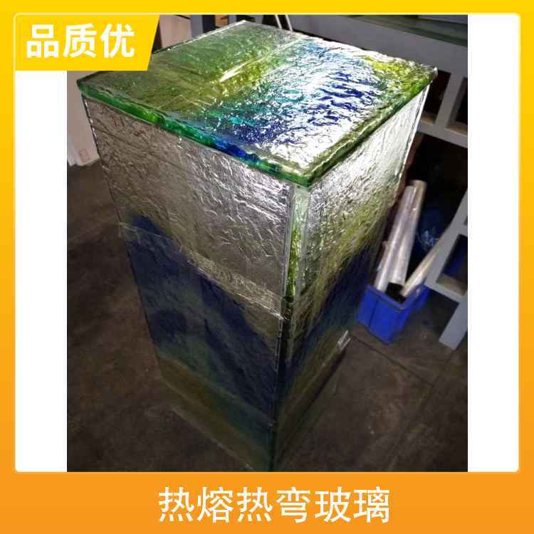 热熔热弯玻璃 颜色多色/渐变可定制 耐热度1000°