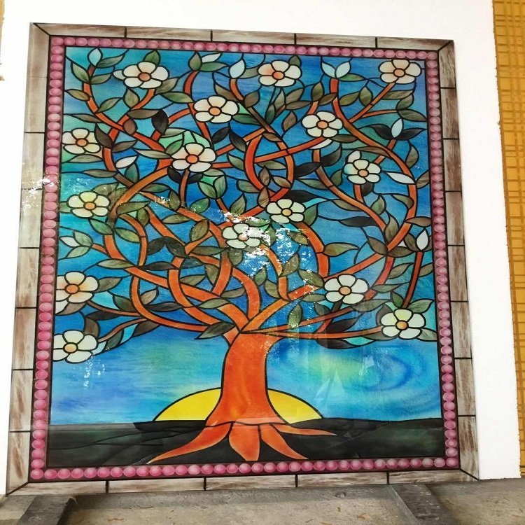 教堂玻璃彩色艺术玻璃彩绘艺术玻璃生产厂家定制