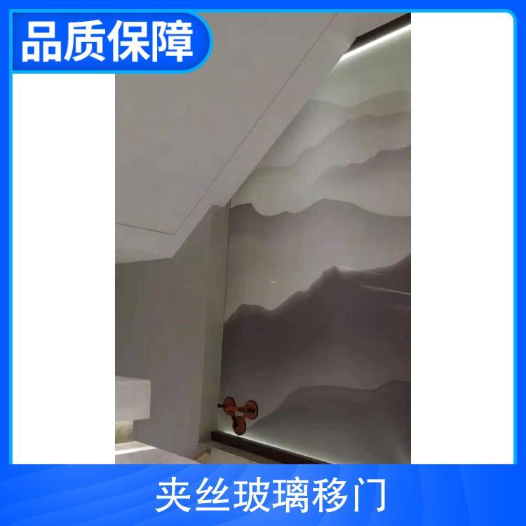 夹丝玻璃移门图片 厚度10mm 纯度100 熔点600 特点安全简约