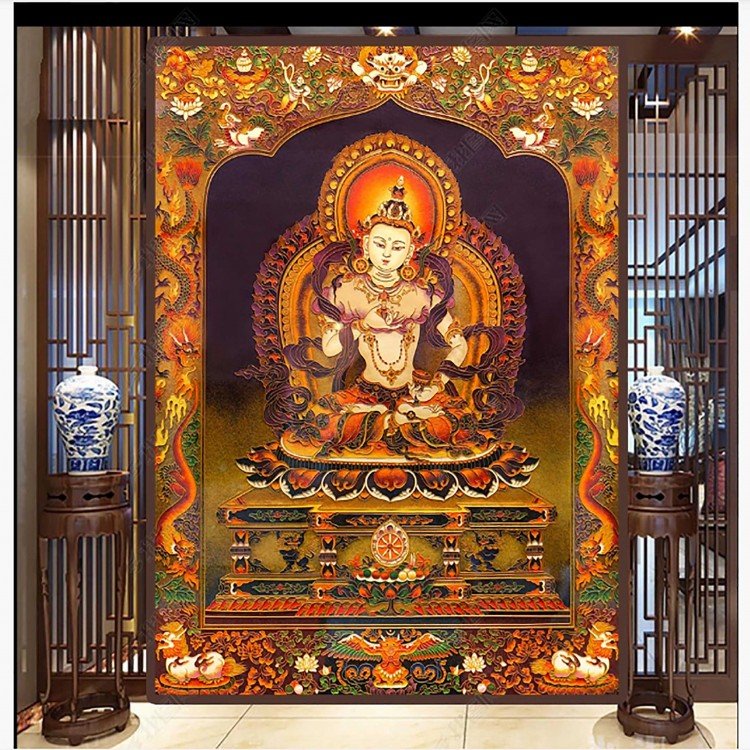 教堂蒂凡尼藏式玻璃 唐卡艺术玻璃装饰 厂家直供