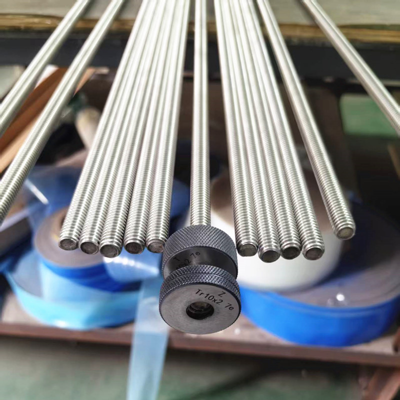 不锈钢梯形丝杆过通止规检验 TR10*2长度1.5米 可定制正反牙