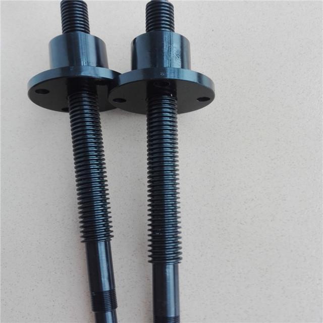 梯形丝杆TR16 18 20 22 24 25 28 发黑丝杆 按图纸订做铜螺母