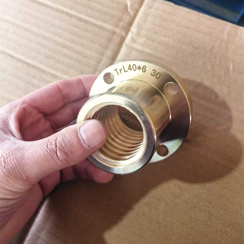 梯形丝杆铜螺母 型号替代米思米T20 T25*5 T30*6四方 法兰塔型螺母