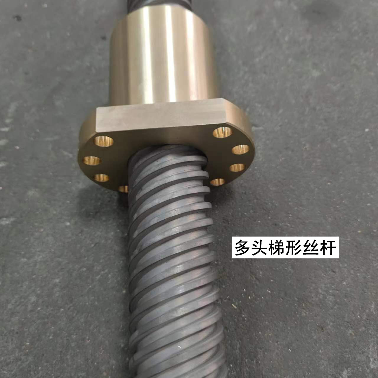 多头梯形丝杆 大导程 T40*40 50*50 材质45钢 表面渗氮 螺母黄铜