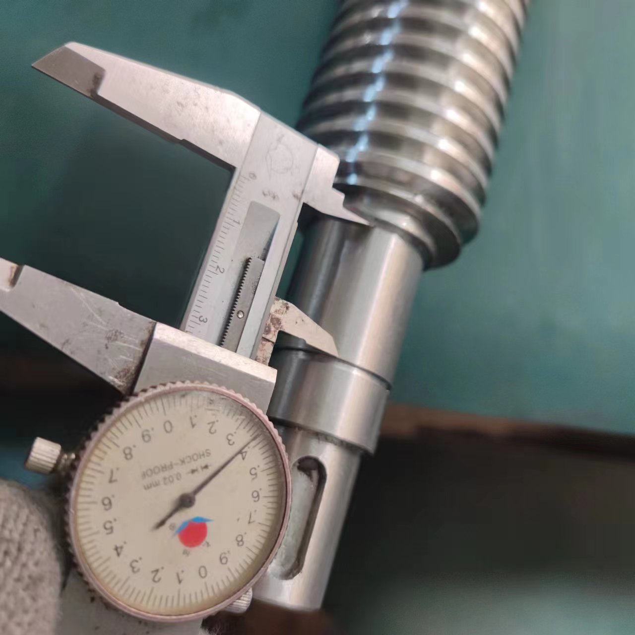 梯形丝杆TR52*8材质2Cr13不锈铁 螺母9-4铝青铜车削工艺