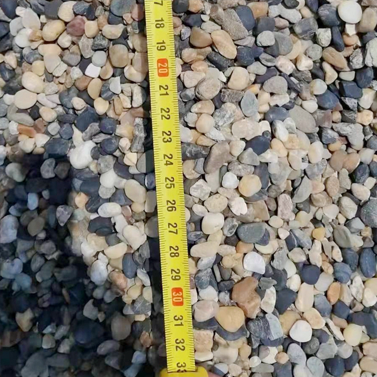 天然五彩石 鱼缸花盆装饰铺路造景鹅卵石 精品抛光 江石汇x010