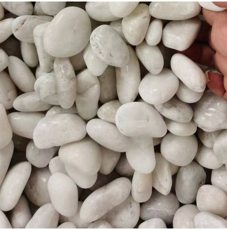 抛光雨花石白色鹅卵石