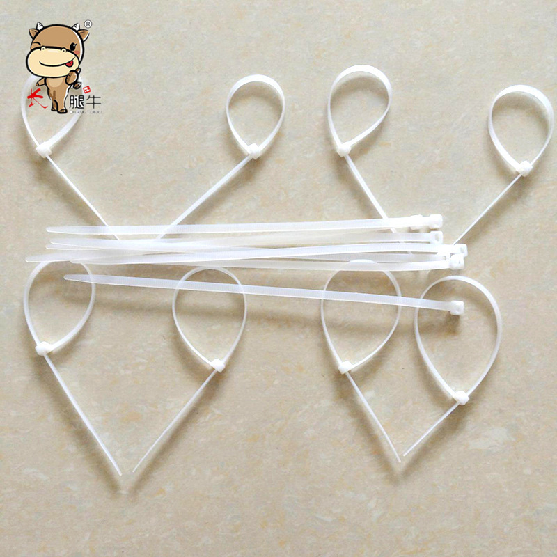 尼龙扎带8*250打包自锁式固定尼龙扎带塑料扎线带束线