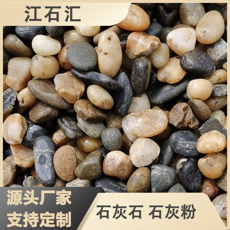 路面铺路精抛光鹅卵石 景区造景彩色河卵石 光鲜亮丽 江石汇z043