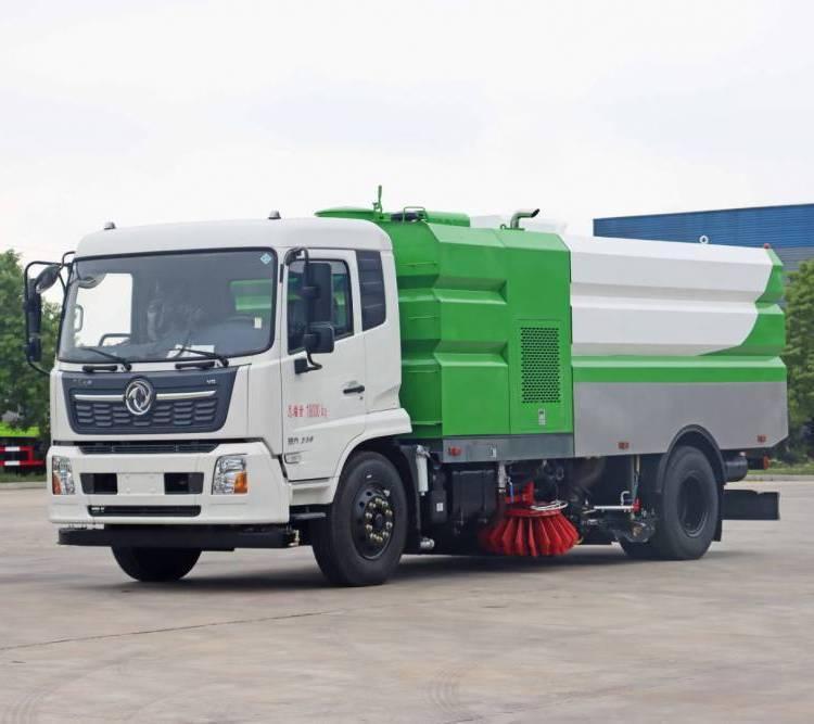 东风天锦16T 多功能高压洗扫车 垃圾树叶泥巴干湿混合清扫车