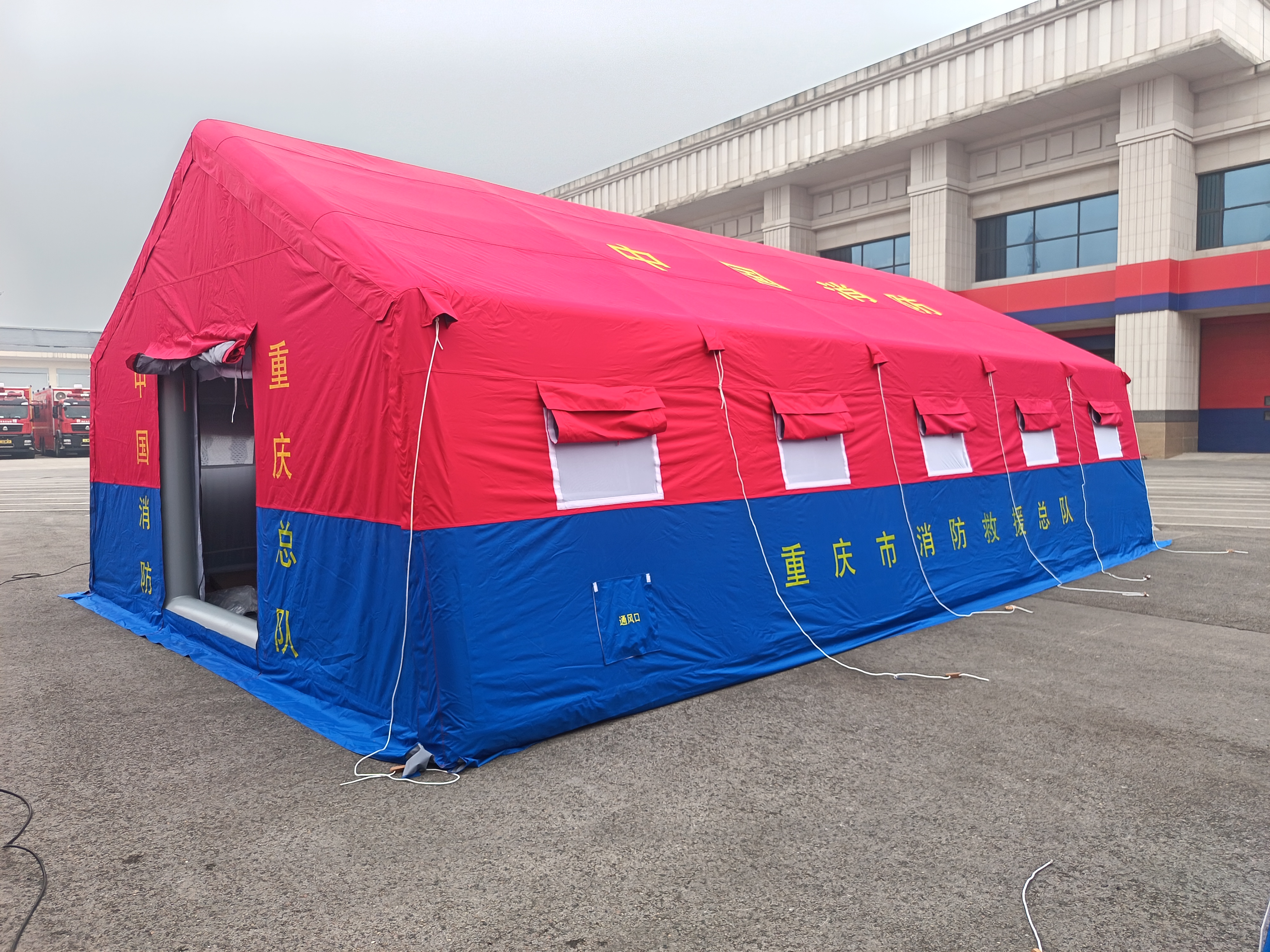 自动充气逃生班用宿营露宿充气帐篷定制户外钓鱼防寒篷房生产