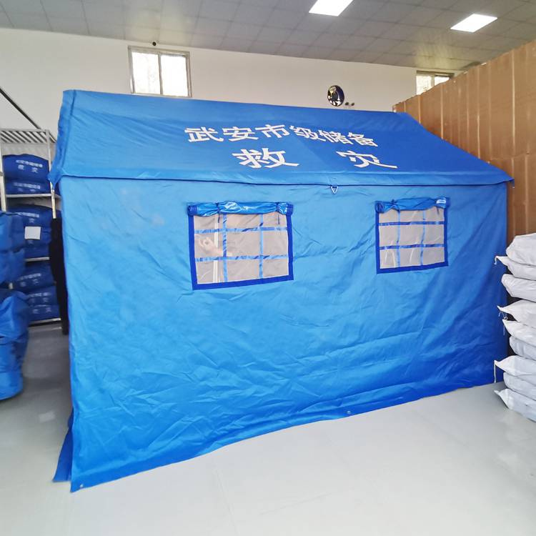 户外防雨帆布应急专业救灾救援帐篷12平米3-4人生产定制