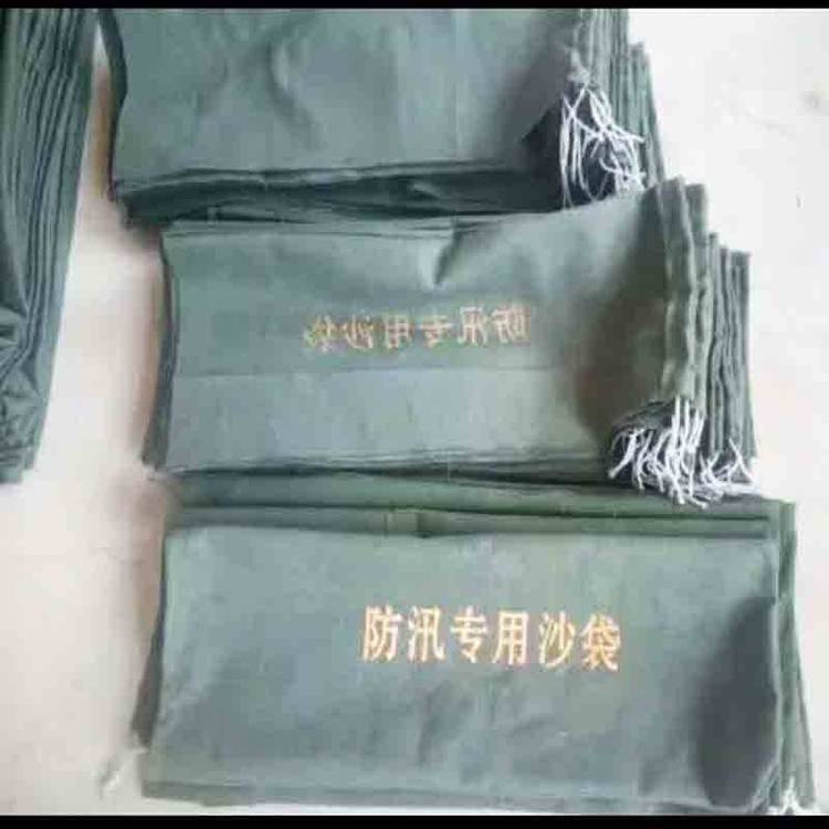 防洪防汛沙袋抽绳沙包25*70 25*50 30*70防水消防加厚帆布袋