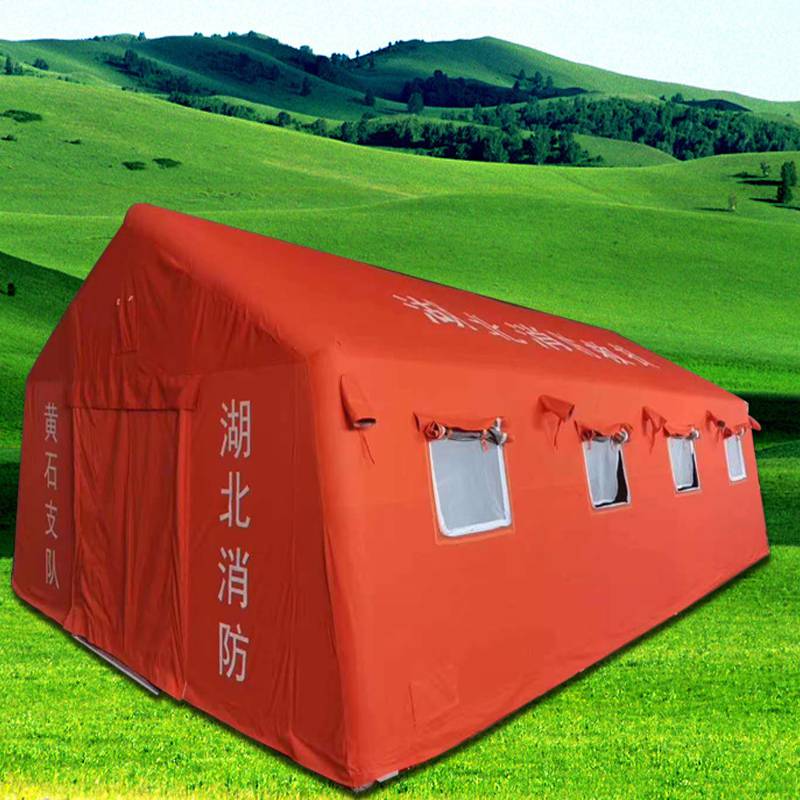 户外野外帆布电力工棚雨蓬救援防风雨绿色工程施工地充气电网帐篷