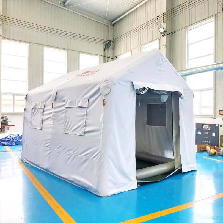 有佳免搭建速开演习消防迷彩充气帐篷 防水防风3-4人户外野营用