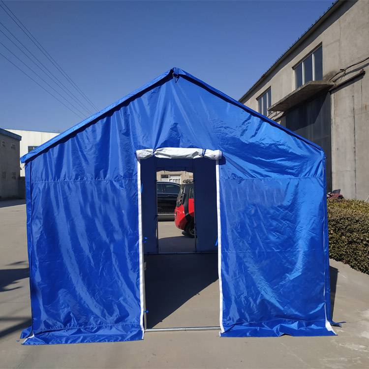 户外救灾单帐篷搭建电力电网应急救援野营住宿棉篷房防寒