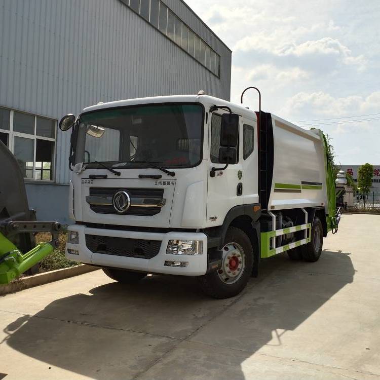 东风D9压缩式垃圾车 10方12方市政环卫垃圾清运车 压缩比高