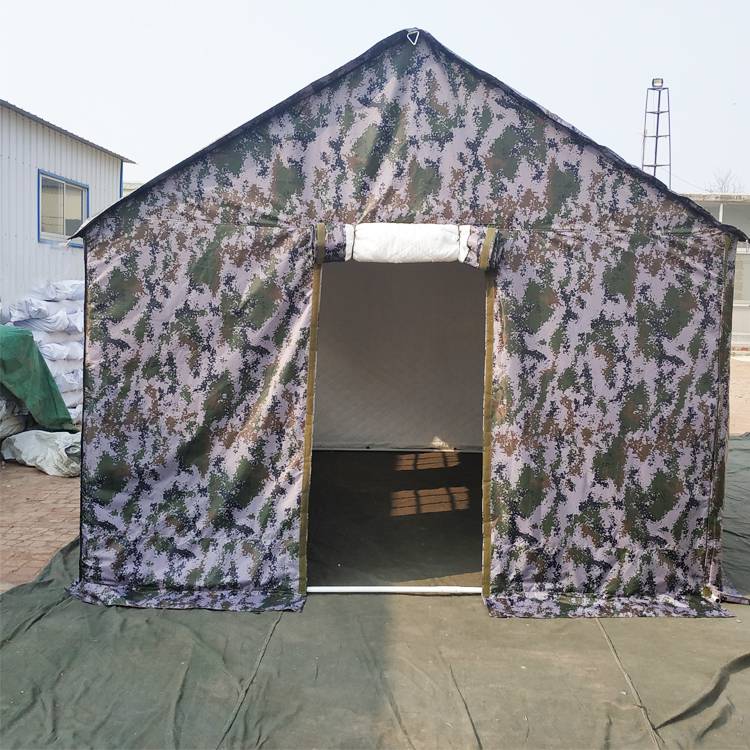 军绿色帆布 野外防雨 制作户外指挥班用 灾区救援救灾帐篷