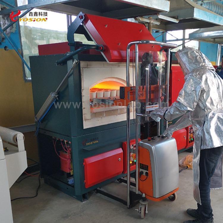 垚鑫科技手动坩埚放样叉车火试金工具液压升降车