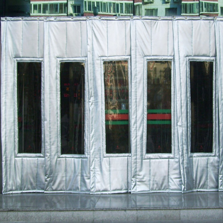 冬季保温PU皮革家庭商场超市加厚磁吸棉门帘挡风防寒定制