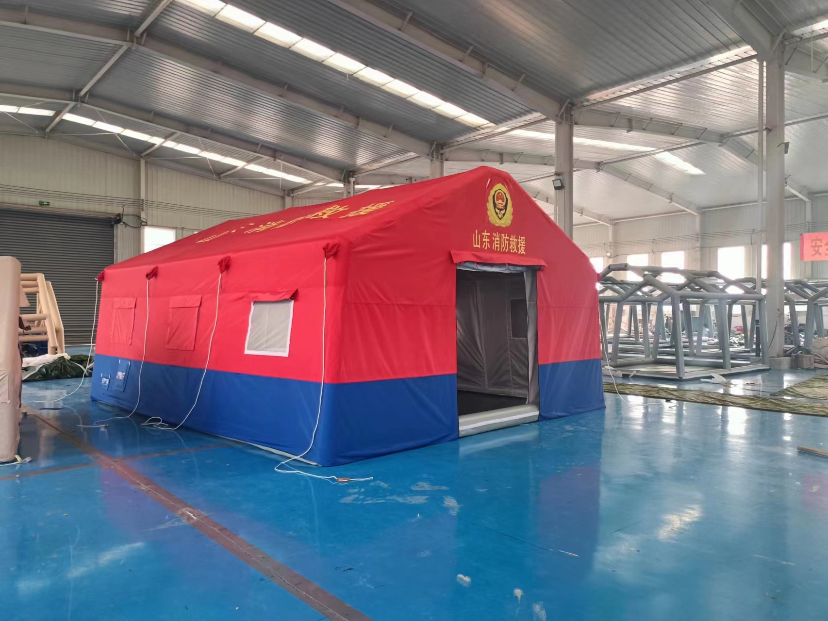 有佳 大型充气帐篷厂家救灾消防指挥野战训练演习防雨充气应急