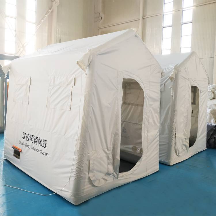户外大型消毒白色中国卫生疾控应急病房充气帐篷救援防护宿营帐篷