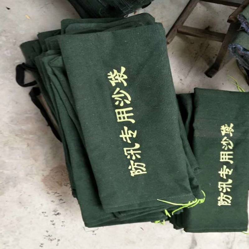 防汛专用沙袋挡水消防防洪堵水加厚帆布材质30*70cm厂家定制